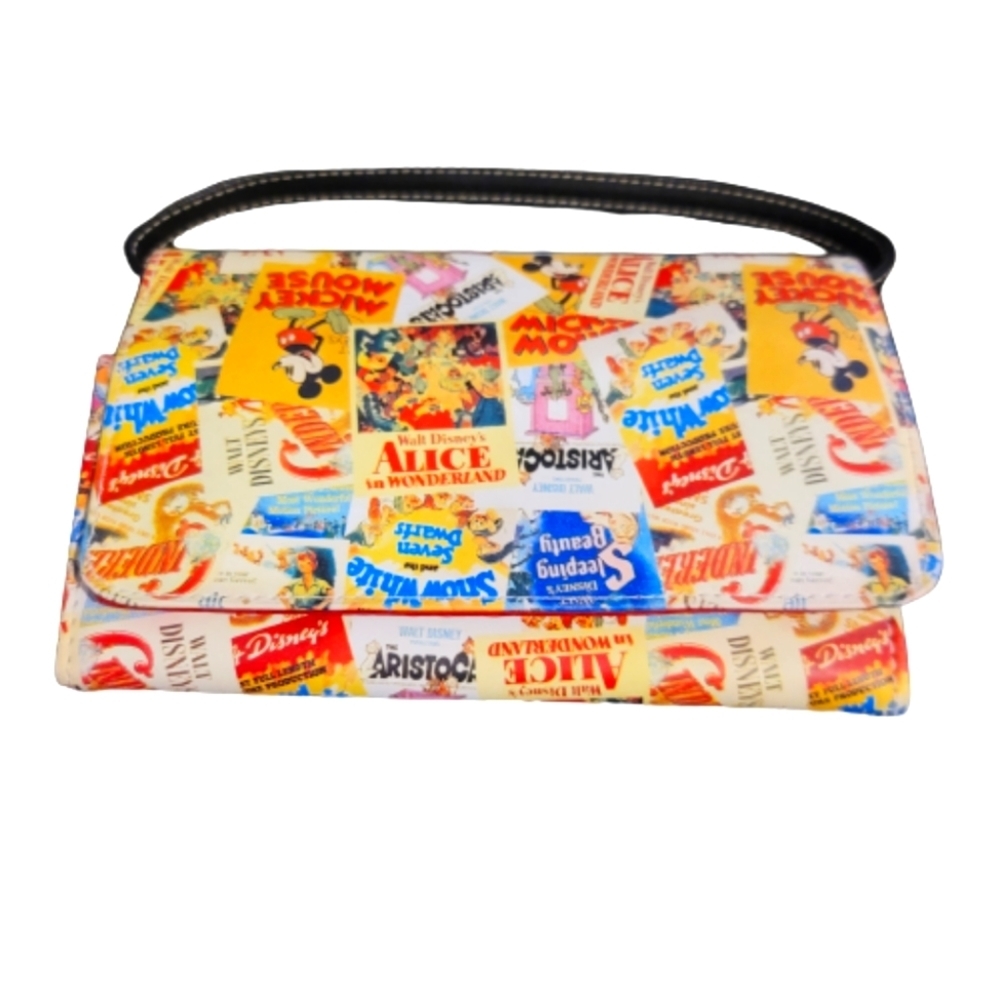 Disney Movie Poster wallet wristlet  bag purse collage wallet Vintage